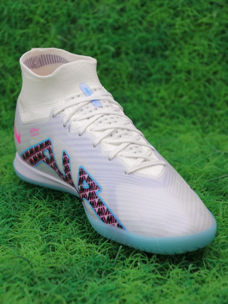 Nike Air Zoom Mercurial Superfly 9 Elite IC - White/Baltic Blue/Laser Pink