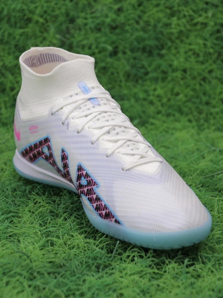 Nike Air Zoom Mercurial Superfly 9 Elite IC - White/Baltic Blue/Laser Pink