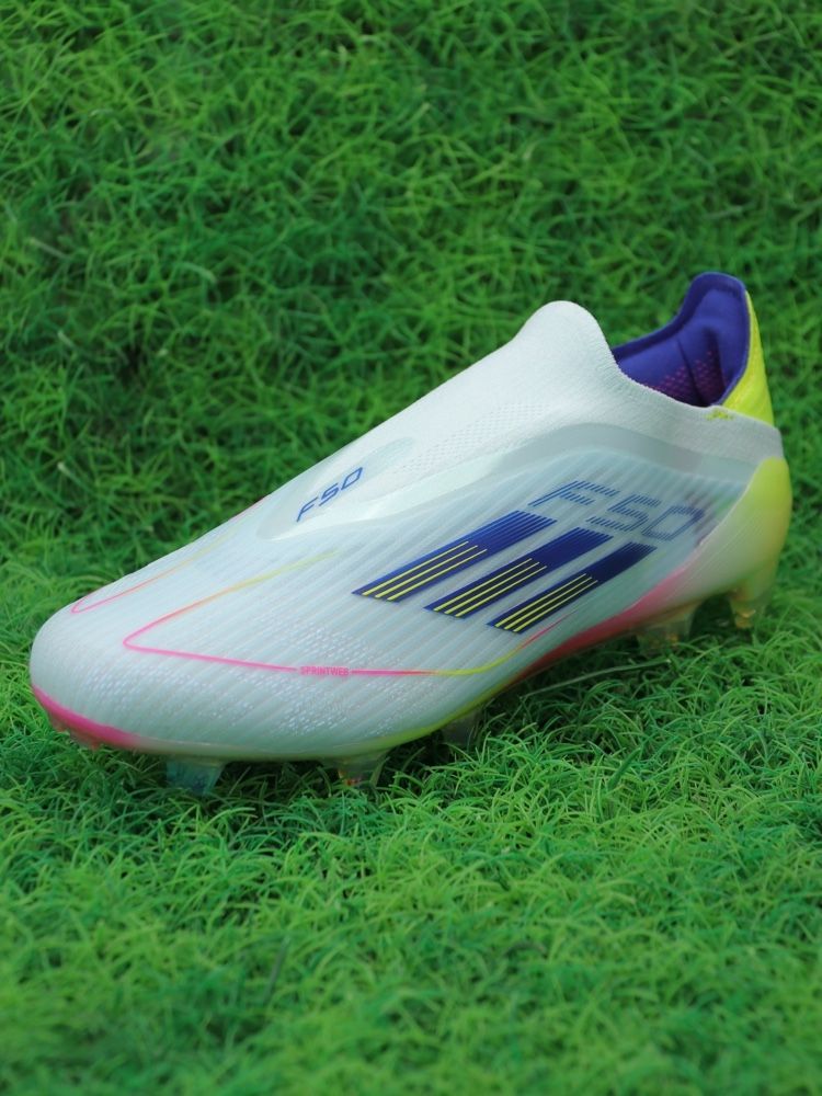 adidas F50 Elite Laceless FG Stellar Icon - Almost Blue/Semi Lucid Blue/Semi Solar Yellow