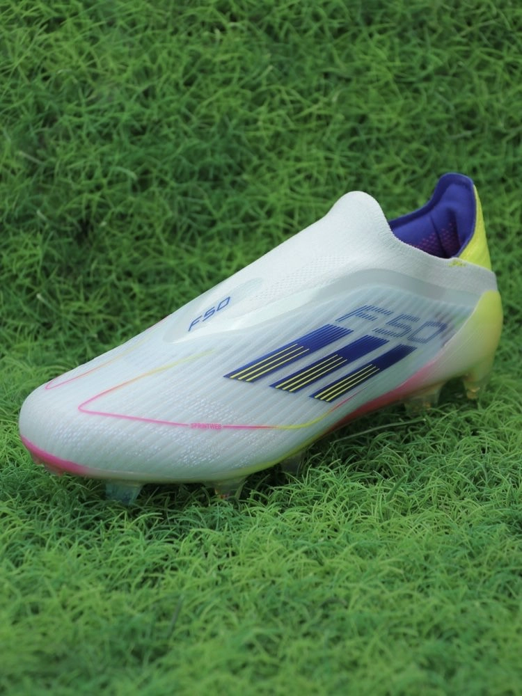 adidas F50 Elite Laceless FG Stellar Icon - Almost Blue/Semi Lucid Blue/Semi Solar Yellow