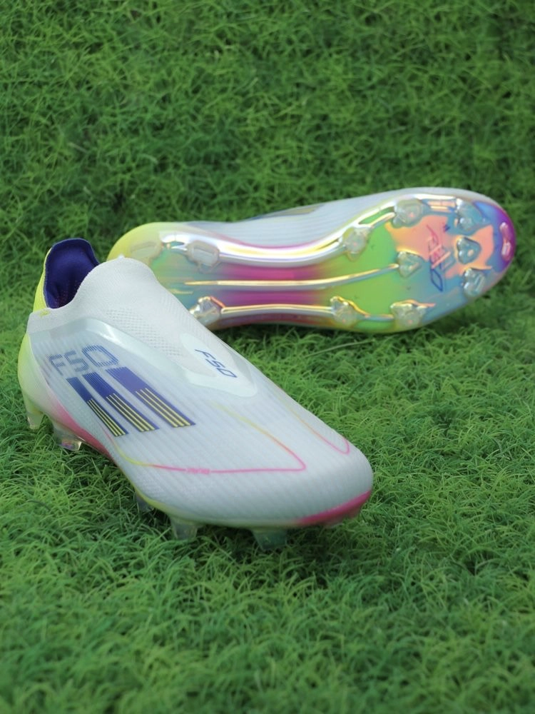 adidas F50 Elite Laceless FG Stellar Icon - Almost Blue/Semi Lucid Blue/Semi Solar Yellow