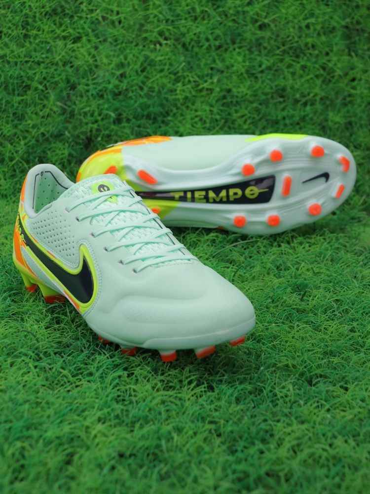 Nike Tiempo Legend 9 Elite FG Bonded - Barely Green/Blackened Blue/Orange