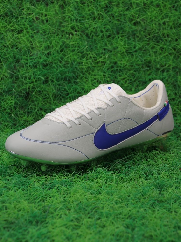 Nike Tiempo Legend 9 Elite FG Made in Italy - White/Game Royal/Metallic Silver