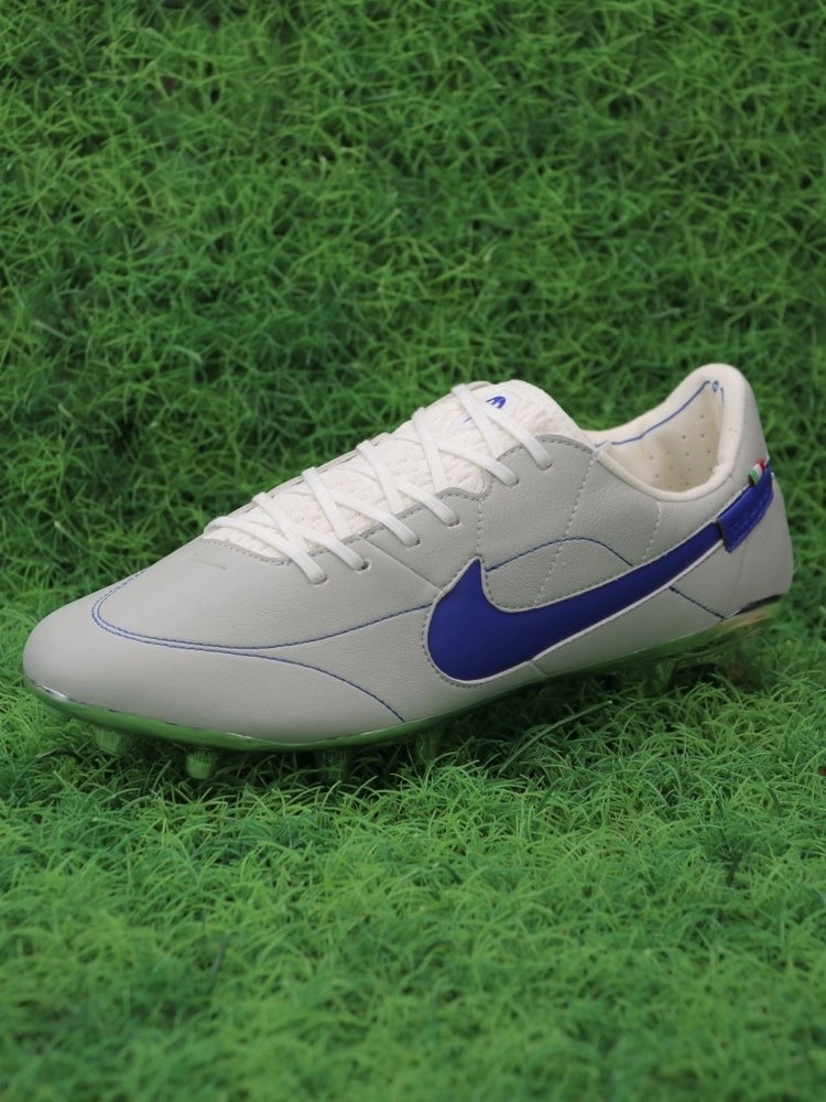 Nike Tiempo Legend 9 Elite FG Made in Italy - White/Game Royal/Metallic Silver