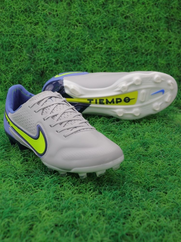 Nike Tiempo Legend 9 Elite FG Recharge - Grey Fog/Volt/Sapphire/Blue