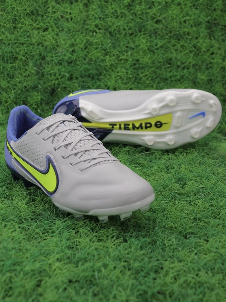 Nike Tiempo Legend 9 Elite FG Recharge - Grey Fog/Volt/Sapphire/Blue