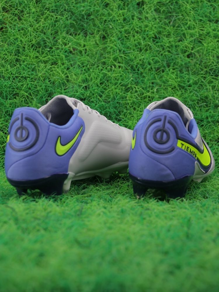 Nike Tiempo Legend 9 Elite FG Recharge - Grey Fog/Volt/Sapphire/Blue