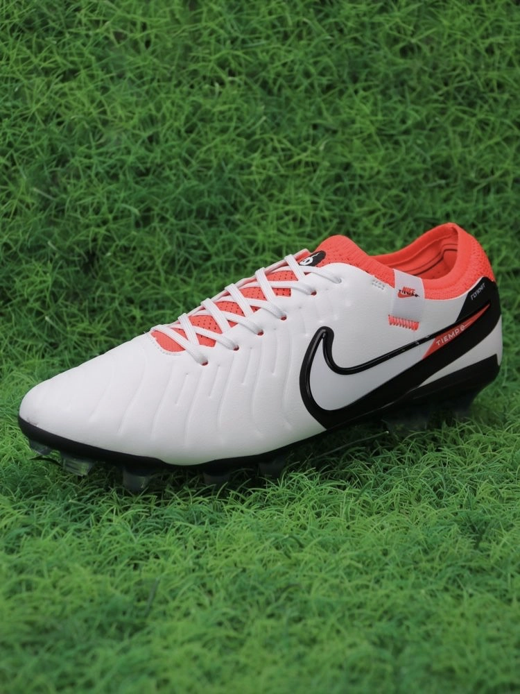 Nike Tiempo Legend 10 Elite FG Ready - White/Black/Bright Crimson