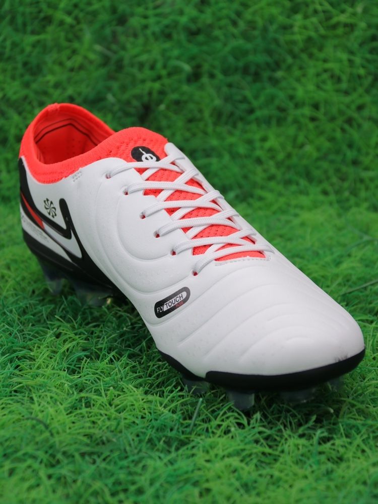Nike Tiempo Legend 10 Elite FG Ready - White/Black/Bright Crimson