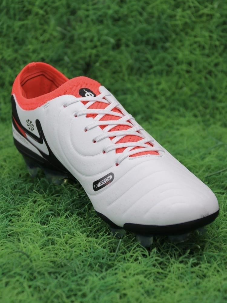 Nike Tiempo Legend 10 Elite FG Ready - White/Black/Bright Crimson