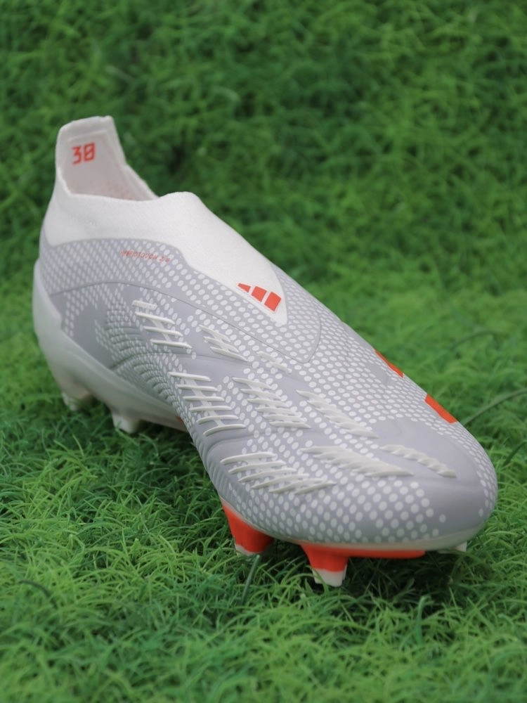 adidas Predator Elite Laceless FG Gray Crimson White