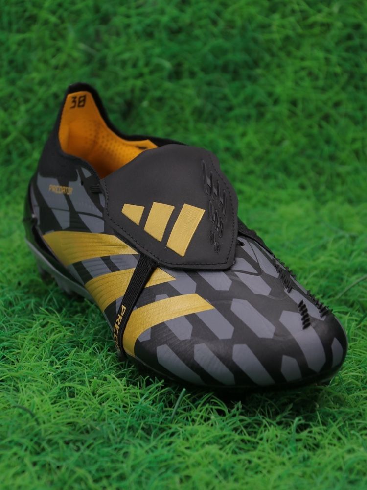 adidas Predator Elite Fold-over Tongue FG - Black/Gold Metallic