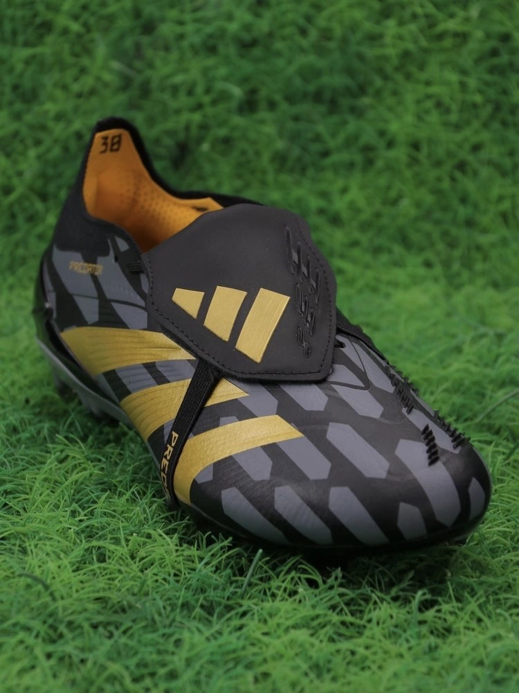 adidas Predator Elite Fold-over Tongue FG - Black/Gold Metallic