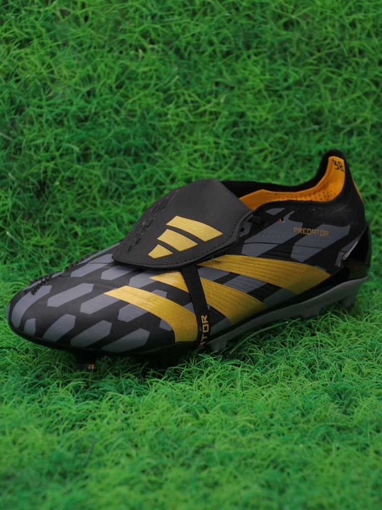adidas Predator Elite Fold-over Tongue FG - Black/Gold Metallic
