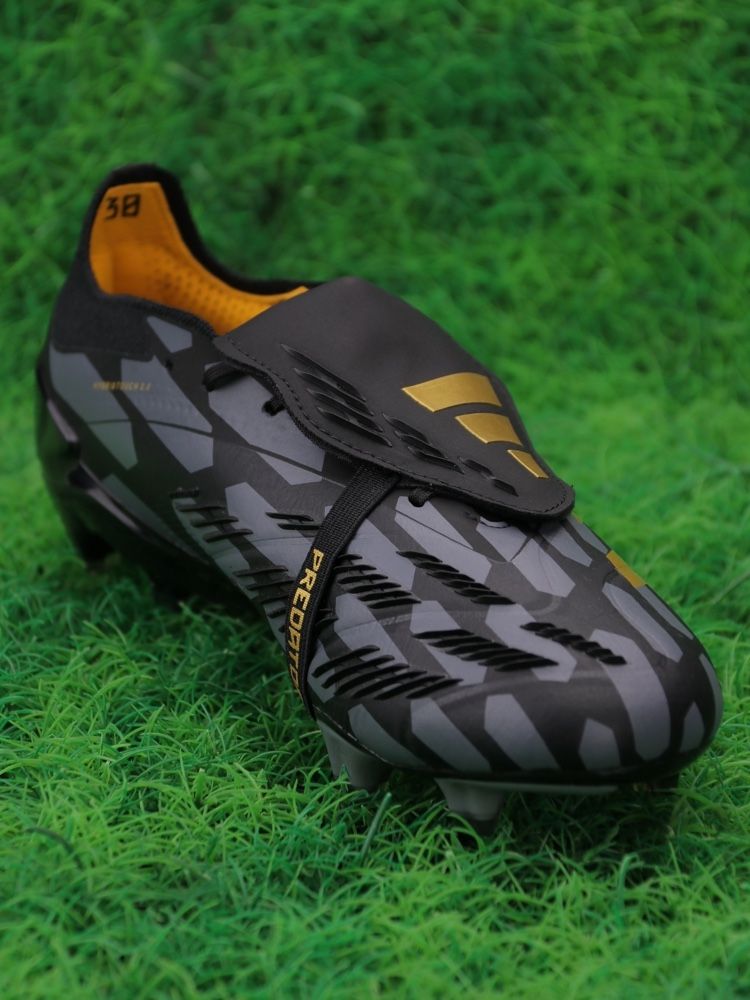 adidas Predator Elite Fold-over Tongue FG - Black/Gold Metallic