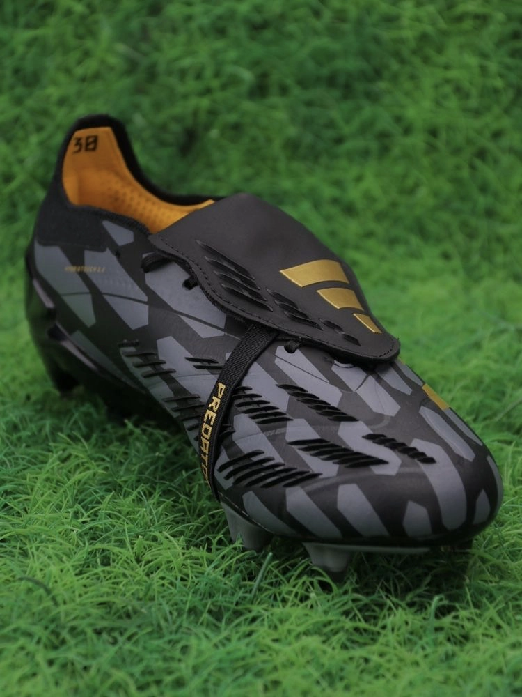 adidas Predator Elite Fold-over Tongue FG - Black/Gold Metallic