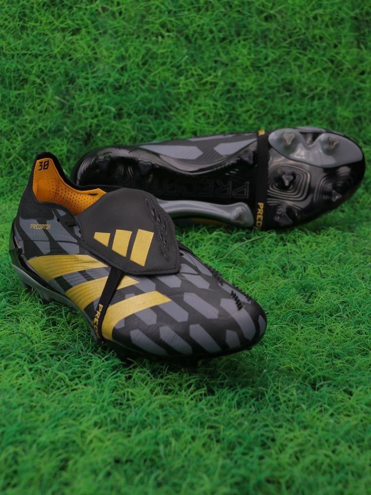 adidas Predator Elite Fold-over Tongue FG - Black/Gold Metallic