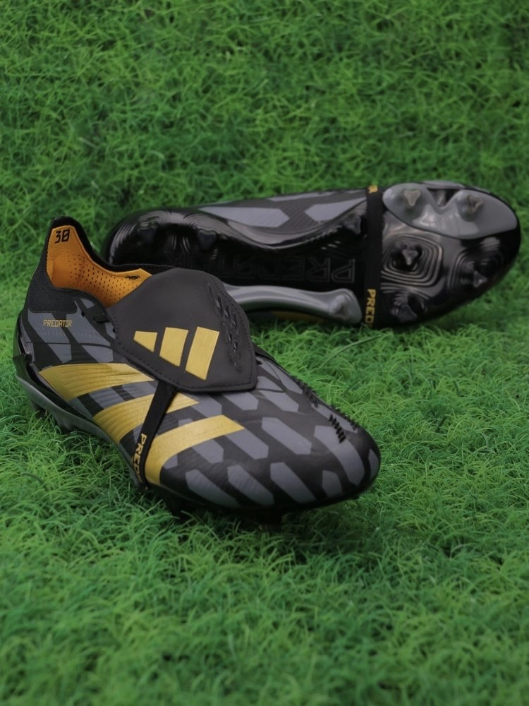 adidas Predator Elite Fold-over Tongue FG - Black/Gold Metallic