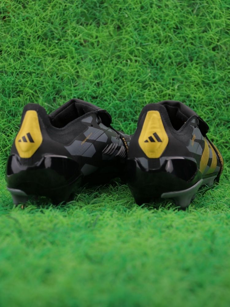 adidas Predator Elite Fold-over Tongue FG - Black/Gold Metallic