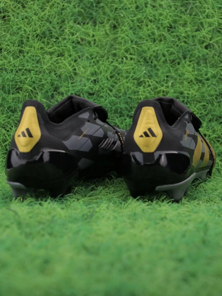 adidas Predator Elite Fold-over Tongue FG - Black/Gold Metallic