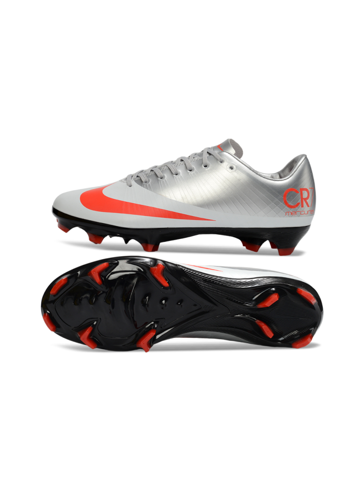 Nike Mercurial Vapor 16 Elite FG CR7 Metallic Silver Bright Crimson Black
