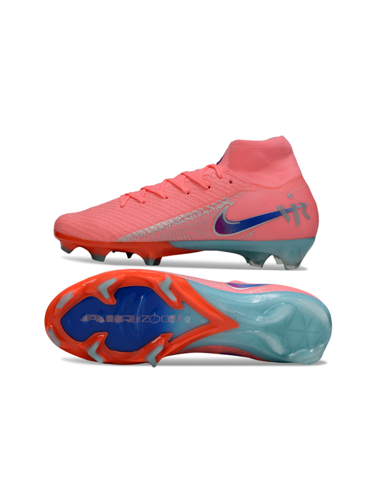 Nike Air Zoom Mercurial Superfly 10 Elite FG Pink Blue Green