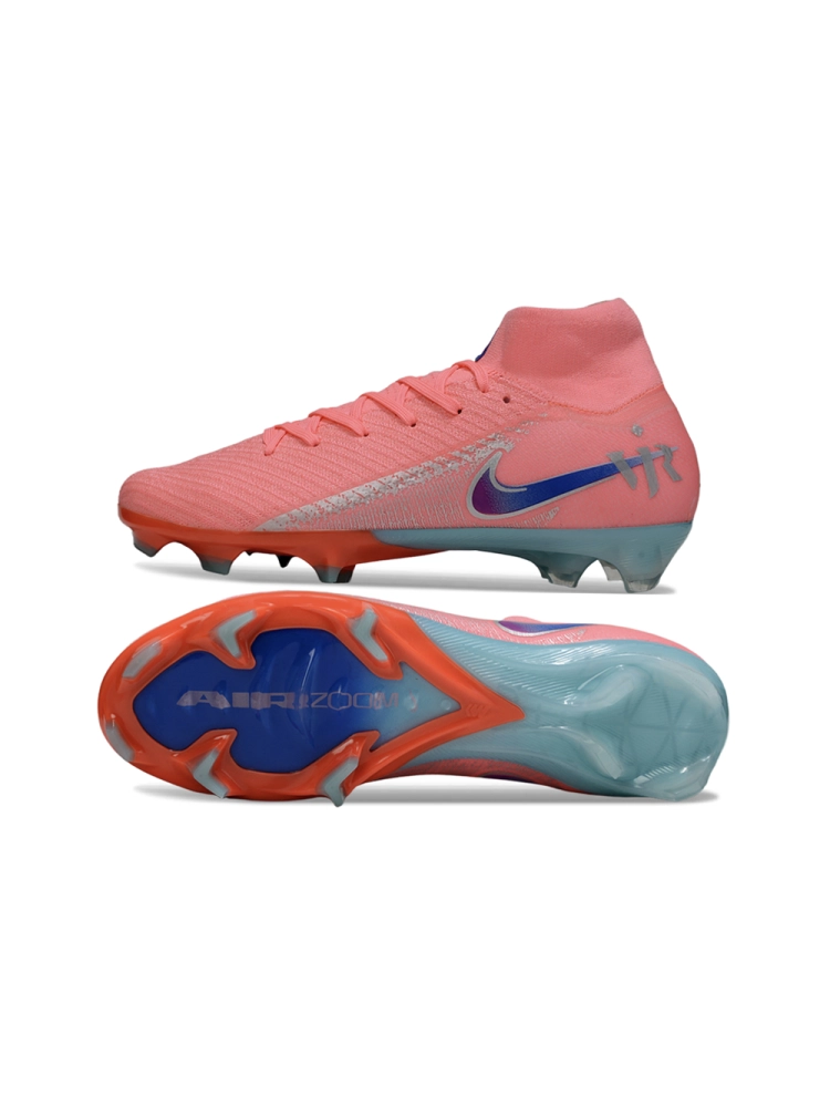 Nike Air Zoom Mercurial Superfly 10 Elite FG Pink Blue Green