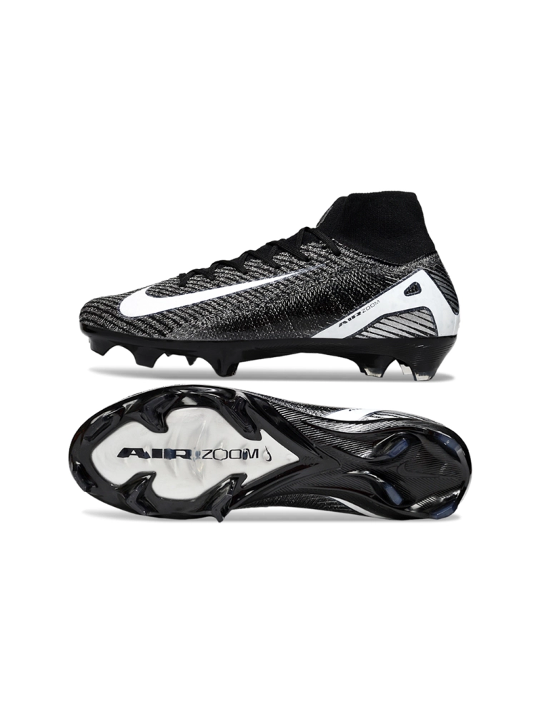 Nike Air Zoom Mercurial Superfly 10 Elite FG Black White