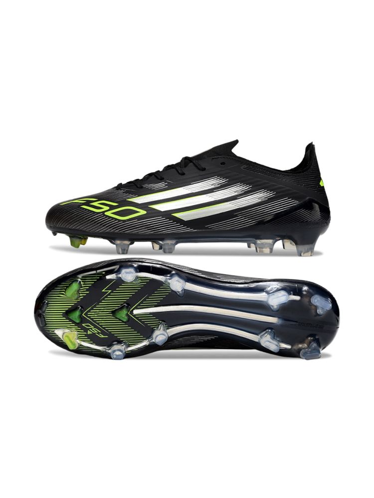 2025 adidas F50 Elite FG Black Silver Volt