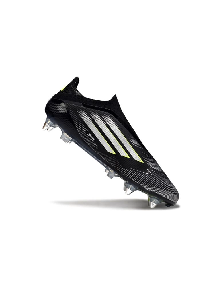 2025 adidas F50 Elite Laceless SG-Pro Black Silver Volt