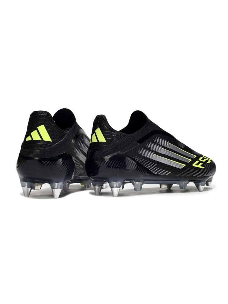 2025 adidas F50 Elite Laceless SG-Pro Black Silver Volt