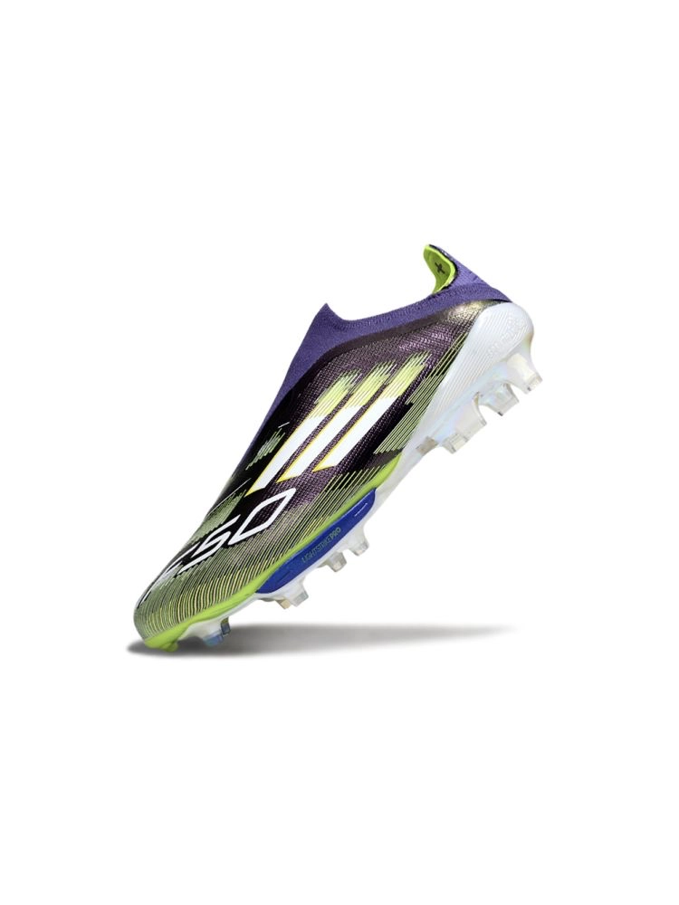 2025 adidas F50+ Elite LightStrike FG Unity Purple White Lucid Lemon