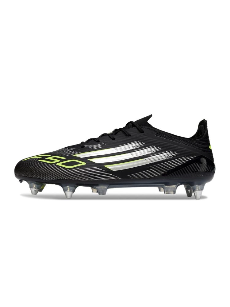 2025 adidas F50 Elite SG-Pro Black Silver Volt