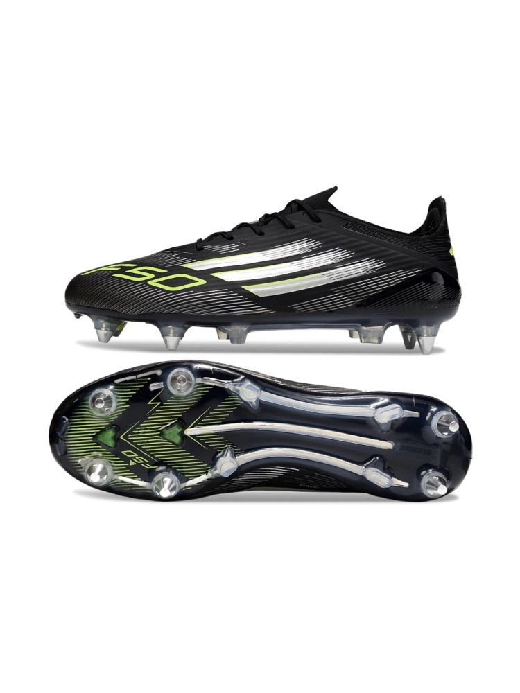2025 adidas F50 Elite SG-Pro Black Silver Volt