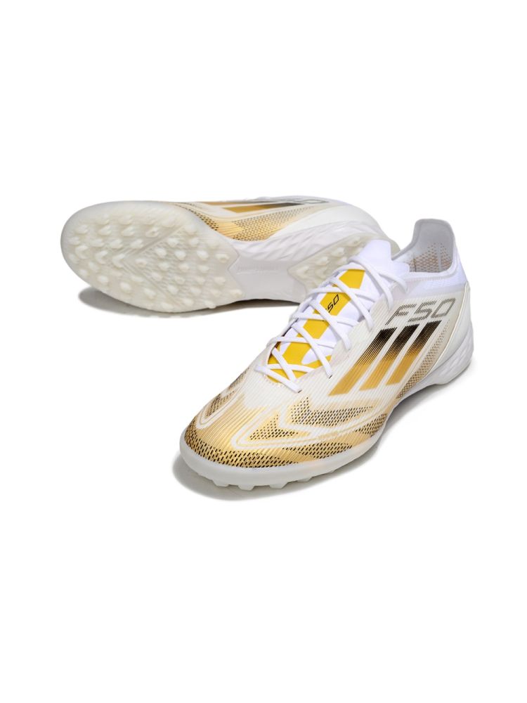 2025 adidas F50 PRO TF White Gold
