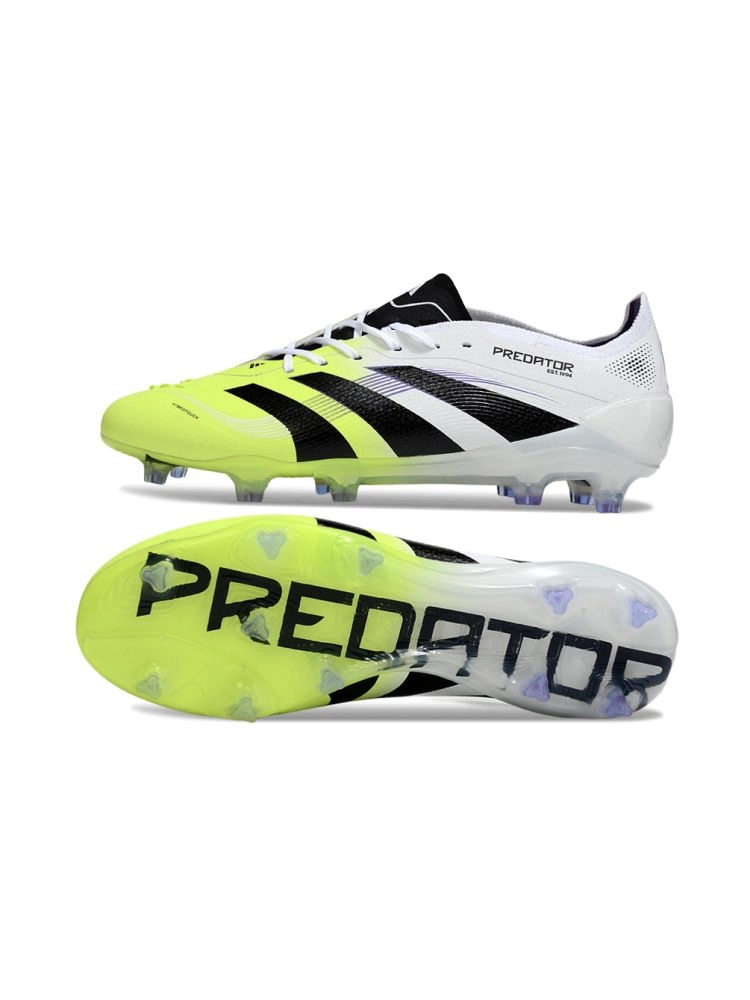 2025 adidas Predator Elite FG White Black Volt