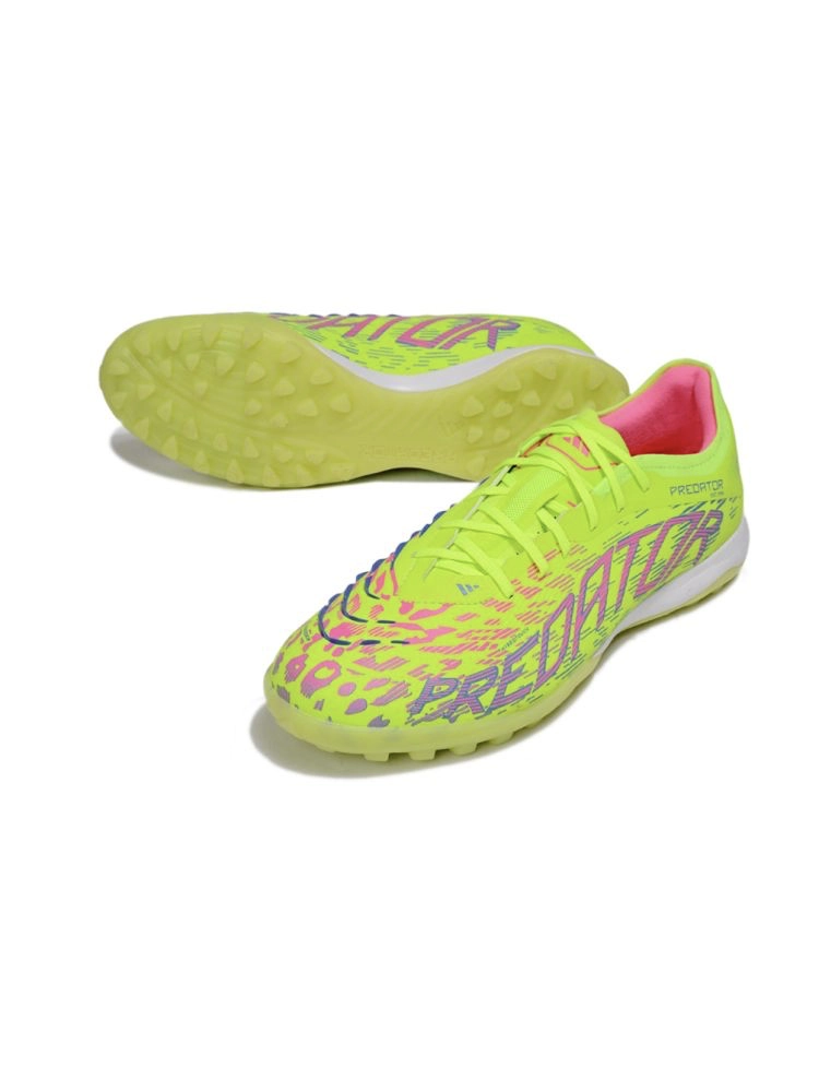 2025 adidas Predator Elite TF Lucid Lemon Lucid Pink Blue Fusion