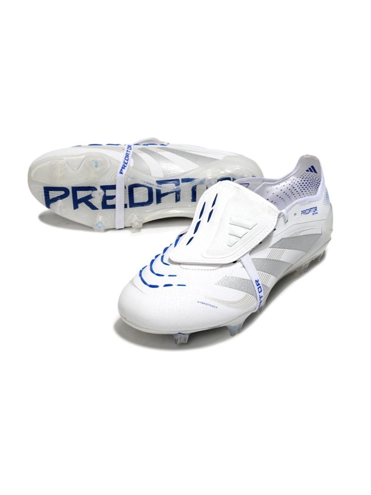 2025 adidas Predator Elite Tongue FG White Silver Metallic Bright Royal