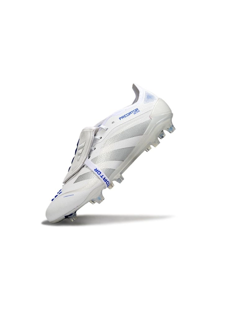 2025 adidas Predator Elite Tongue FG White Silver Metallic Bright Royal