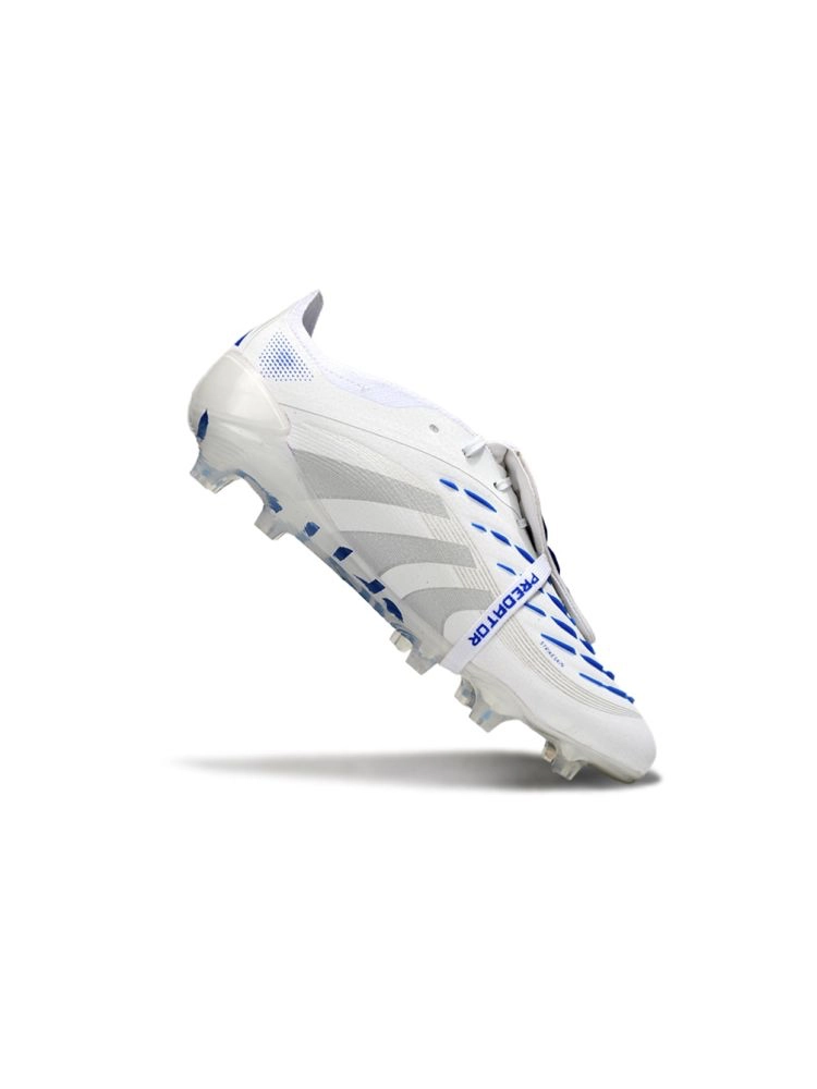 2025 adidas Predator Elite Tongue FG White Silver Metallic Bright Royal