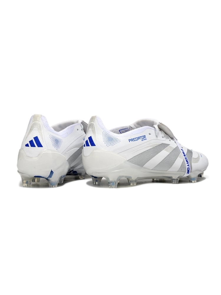 2025 adidas Predator Elite Tongue FG White Silver Metallic Bright Royal