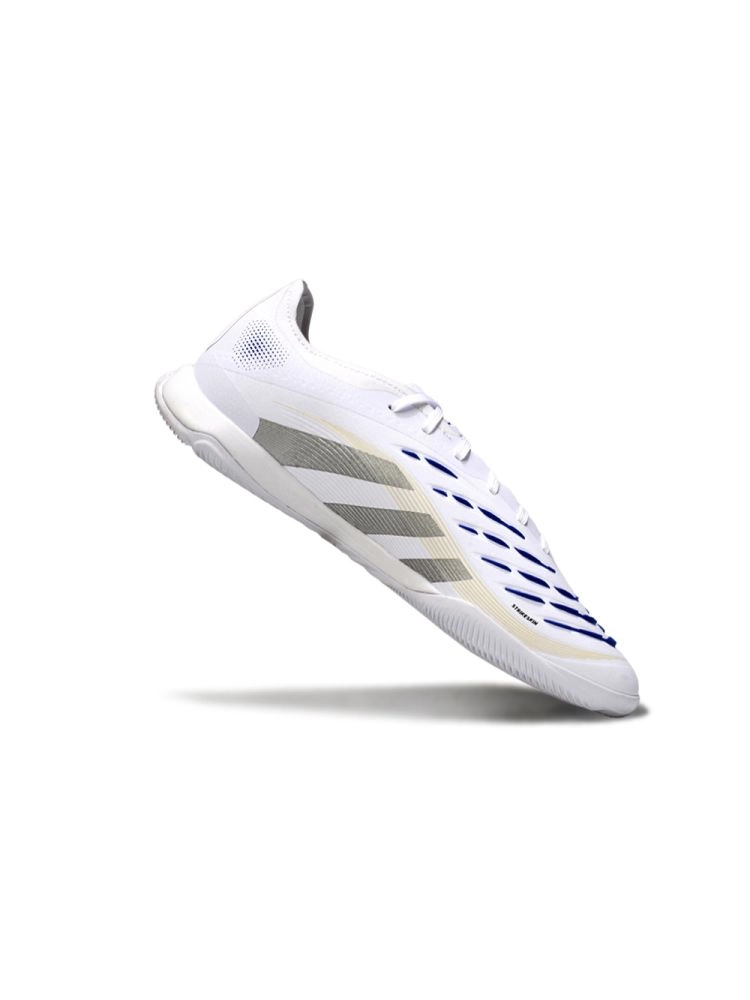 2025 adidas Predator ELITE IN White Silver Metallic Bright Royal