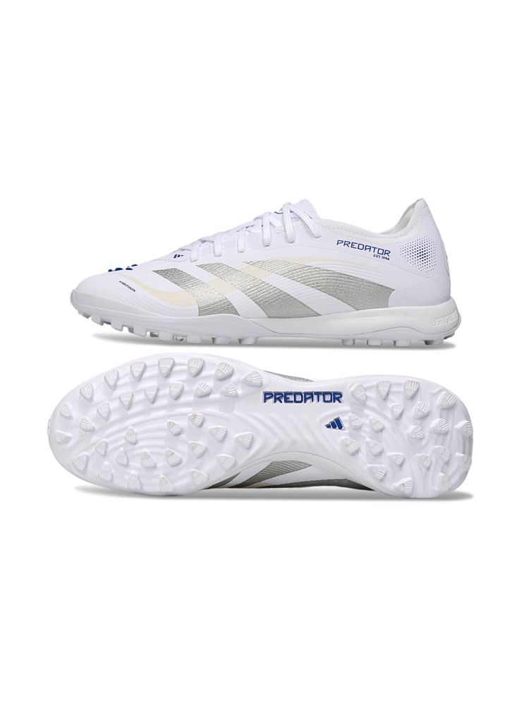 2025 adidas Predator League TF White Silver Metallic Bright Royal