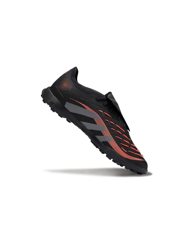 2025 adidas Predator League Tongue TF Black Grey Four Lucid Red
