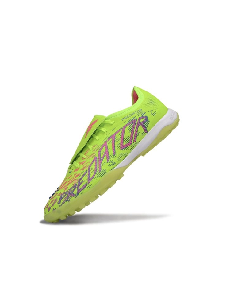 2025 adidas Predator League Tongue TF Lucid Lemon Lucid Pink Blue Fusion
