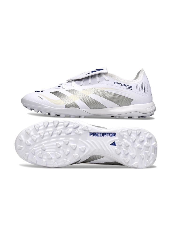 2025 adidas Predator League Tongue TF White Silver Metallic Bright Royal