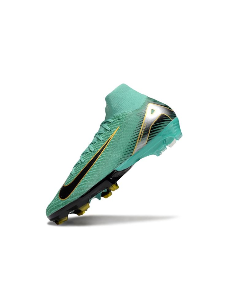 2025 Nike Air Zoom Mercurial Superfly 10 Elite FG Green Black Gold Silver