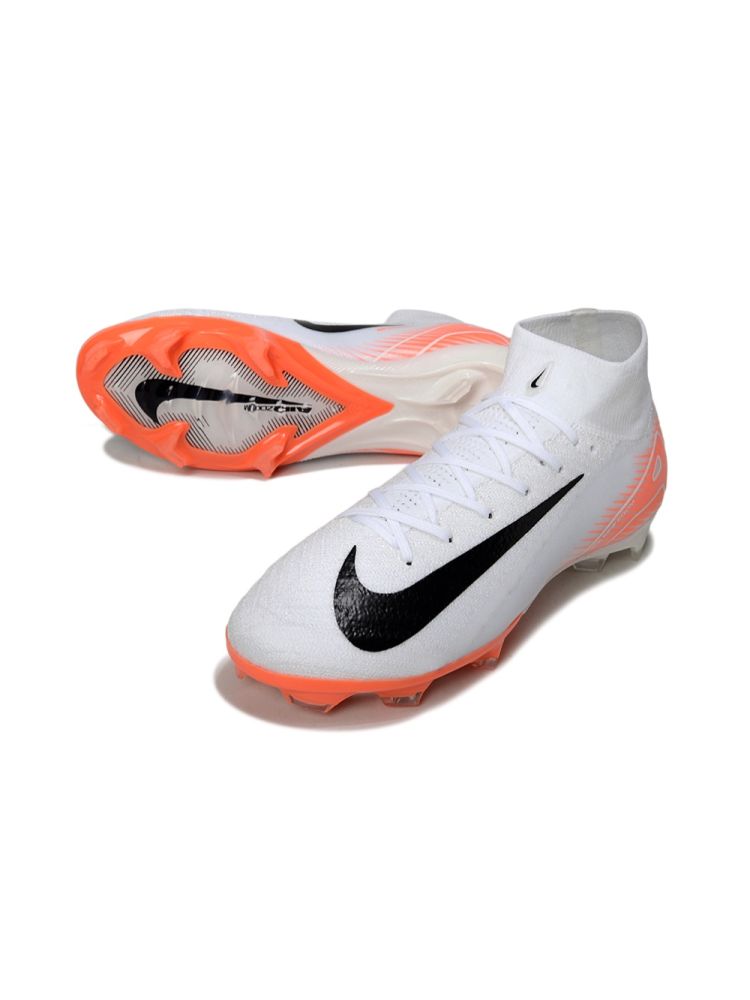 2025 Nike Air Zoom Mercurial Superfly 10 Elite FG White Orange Black