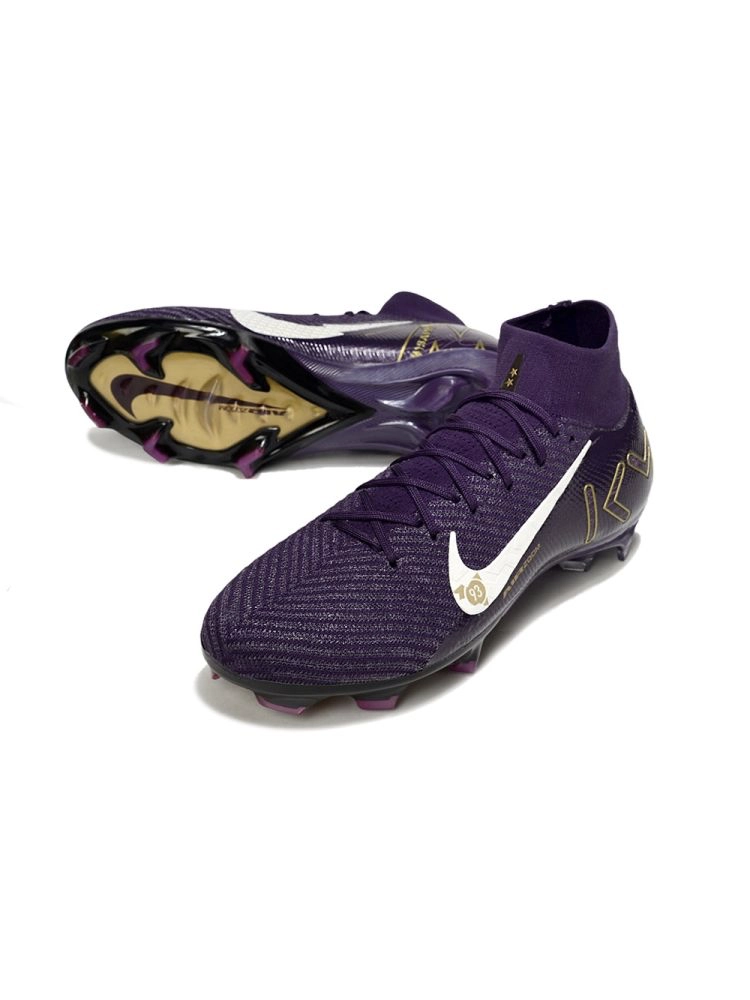 2025 Nike Air Zoom Mercurial Superfly 10 Elite KM FG - Grand Purple/Pale Ivo