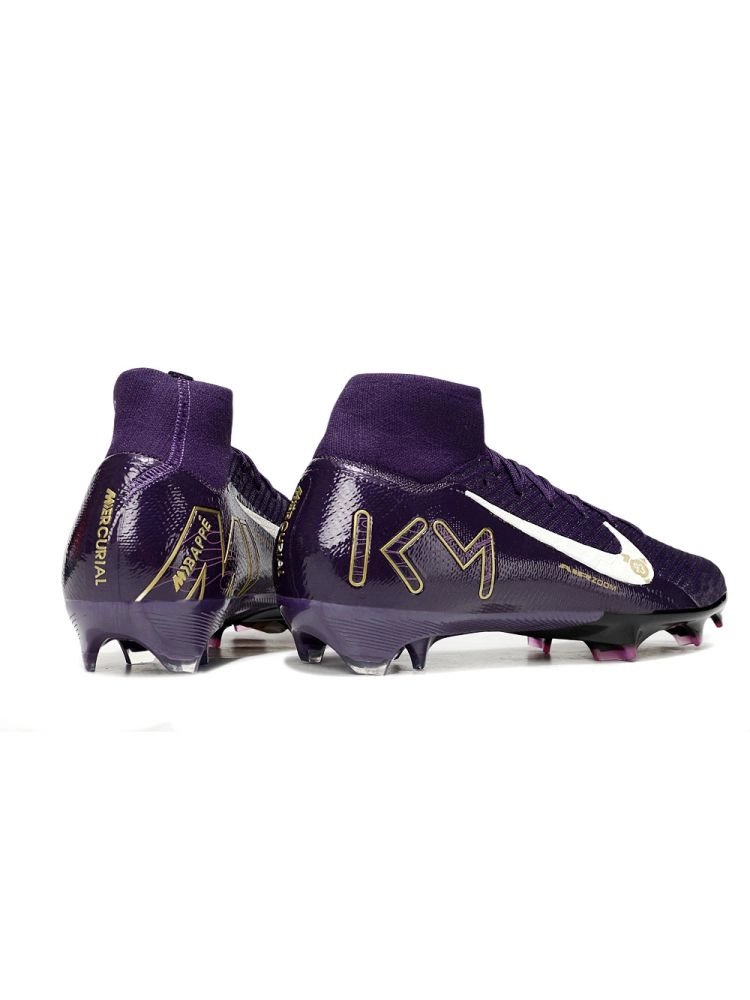 2025 Nike Air Zoom Mercurial Superfly 10 Elite KM FG - Grand Purple/Pale Ivo